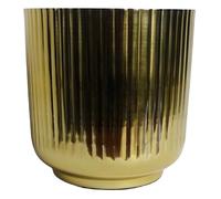 Leaf Metal Decorative Planter, Gold, 20