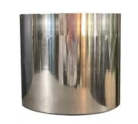 Leaf Metal Planter Plant Pot with Polished Silver Finish 20 x 18cm