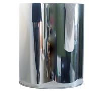 Leaf Metal Planter, Silver, 51