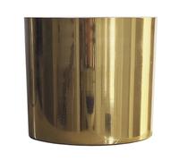 Leaf Metal Planter Plant Pot with Polished Gold Finish 20 x 18cm Leaf Gold One Size