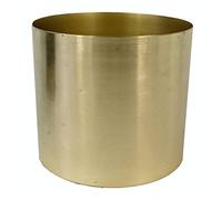 Leaf Modern Metal Planter, Gold, 18cm