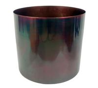 Leaf Modern Metal Planter, Rainbow, 18cm