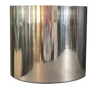Leaf Modern Metal Planter, Silver, 18cm