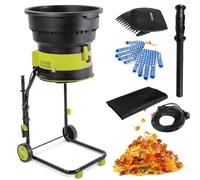 Leaf Mulcher Compost Shredder, 2500W Electric Garden Crusher with Adjustable Particle Size and 20m Power Cord for Efficient Yard Cleanup and Composting