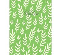 leaf Notebook: leaf print composition notebbok-collège ruled pages-110 Pages-8,5" x 11"