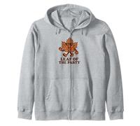Leaf Of The Party Happy Fall Harvest Autumn Leaf Pun Zip Hoodie