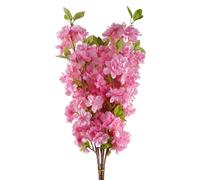 Leaf Pack of 6 x 100cm Pink Artificial Blossom Stem | Size: 6 x 100 cm Leaf Pink 6 x 100 cm