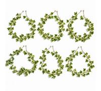 Leaf Pack Of 6 X 160Cm Artificial Garland Plant Faux Foliage Variegated