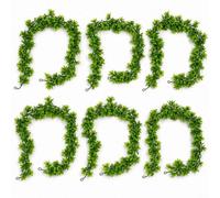 Leaf Pack Of 6 X 160Cm Artificial Green Garland Hanging Foliage Decoration