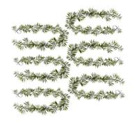 Leaf Pack of 6 x 190cm Fire Retardant Artificial Palm Garland - 190cm - 190cm - Green
