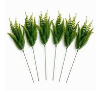 Leaf Pack Of 6 X 50Cm Artificial Fern Mixed Foliage Spray Stem