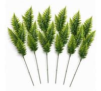 Leaf Pack Of 6 X 50Cm Artificial Fern Spray Stem Spring Green