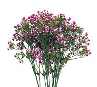 Leaf Pack of 6 x 55cm Artificial Gypsophila Pink Stem | Size: 6 x 55 cm Leaf Pink 6 x 55 cm