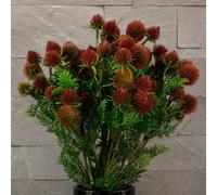 Leaf Pack Of 6 X 55Cm Craspedia Stem Red Artificial