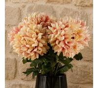 Leaf Pack Of 6 X 75Cm Extra Large Reflex Chrysanthemum - Pink