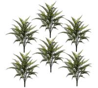 Leaf Pack Of 6 X 78Cm Fire Retardant Artificial Fern Foliage Branch