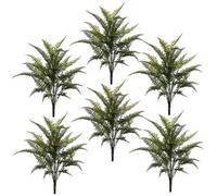 Leaf Pack Of 6 X 78Cm Fire Retardant Artificial Fern Foliage Branch