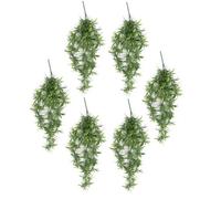 Leaf Pack Of 6 X Hanging Uv And Fire Resistant Artificial Fronded Thyme Plant 70Cm