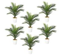 Leaf Pack of 6 x Realistic Artificial Potted Foliage Plants