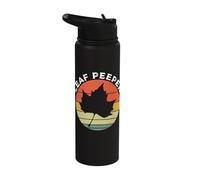 Leaf Peeper Autumn Foliage Maple Leaf Peeping Retro Stainless Steel Insulated Water Bottle
