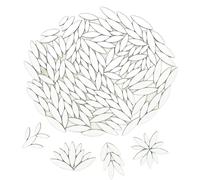 Leaf Petal Ceramic Mosaic Tiles for Crafts, 500g/1.1LB Irregular Mosaic Pieces, Petal Mosaic Tiles DIY Mosaic Making Stones for Craft Hobby Arts Wall Decoration (White)