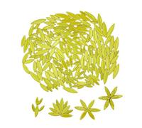 Leaf Petal Ceramic Mosaic Tiles for Crafts, 500g Irregular Mosaic Pieces, Petal Mosaic Tiles DIY Mosaic Making Stones for Craft Hobby Arts Wall Decoration (Emerald Green)