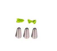 Leaf Piping Nozzle #70 - Piping Tip for Leaves and Petals on Cakes, Cupcakes, and Pastries, 3 Pcs