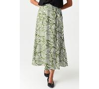 Leaf Pocket Detail Midi Skirt Select Fashion Green 8