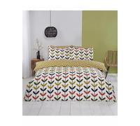 Rapport Home Jules Floral Duvet Cover Set, Microfibre - Double, Multicolour | Luxuriously soft, easy-care bedding. Multicoloured floral design for bedroom comfort and style.