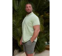 Leaf Print Polo Shirt BadRhino Light Green XXL