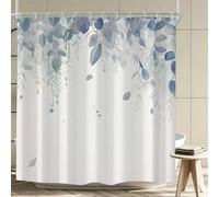 Leaf Print Shower Curtain-Decorative Bath Curtains Polyester Fabric, Easy to Hang, Perfect for wet room Bathroom 150x220cm/Width X Heigh
