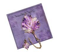 Leaf Reading Book Marker Metal Leaf Bookmark | Artistic Botanical Vintage Bookmark for Reading Library School Dorm Office Women Men Teacher Writer