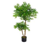 Leaf Realistic Artificial Ficus Tree/Plant, 100cm Ruscus Ficus, AZ-FICUS