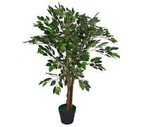 Leaf Artificial Ficus Tree Plant 90Cm Plants, Green