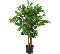 90cm Leaf Realistic Artificial Ficus Tree / Plant Leaf Green One Size