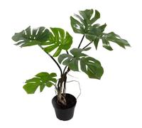 65cm Leaf realistic Artificial Monstera Cheese Plant Leaf Green One Size