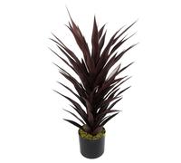 Leaf Realistic Artificial Plant Dark Red Yucca 85cm - Realistic plant by Botanik in Green Leaf Green