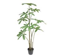 Leaf Realistic Artificial Tree Faux Plant 120cm Dwarf Umbrella in Green Leaf Green
