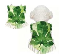 Leaf Shadow Wash XL Pet Apparel for Small Dogs-Cute Summer Outfit for Puppy, Soft Breathable Pet Clothes for Cat