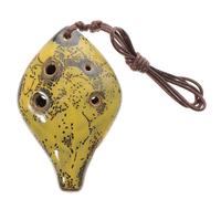 Leaf Shaped 6 Hole Ocarina Beginner Wind Instrument for Children