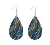Leaf Shaped Earrings Teardrop Shape Silver Plated Copper Comfortable to Wear Gift for Her, leaf, Wood Metal, No Gemstone