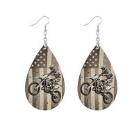 Leaf Shaped Earrings Teardrop Shape Silver Plated Copper Lightweight Casual Wear Earrings, watertrop, Wood Metal, No Gemstone