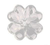 Leaf shaped For Crystal glass ornament offering a sophisticated touch for home styling and wedding decor with strong borosilicate glass (transparent white)