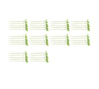 Leaf-Shaped Green Nylon Plant Support Ties 20Cm, Strong Plastic Wire Straps For Garden And Home Cord Management, Adjustable Locking Design, Multipack Options 50 Or 100 For Indoor Outdoor Use(50pcs)