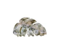 Leaf-shaped hairpin, French bun large hairpin, versatile shark clip(Gray)