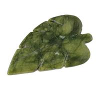 Leaf Shaped Jade Ornament for Office Desk Decoration