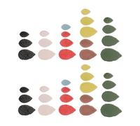 Leaf Shaped Porcelain Mosaic Tiles for Craft Projects and Decor | Glazed Ceramic Pieces, Smooth Mixed Colours, for Tabletop Designs, Planters, Indoor and Outdoor Use Random Color