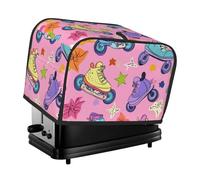 Leaf Skates Toaster Cover 2 Slice Kitchen Small Appliance Covers With Pockets Dust And Fingerprint Protectio