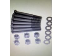 Leaf Spring Bolt Kit 9/16" x 4-1/2" Grade 8 Hardened Steel with 6 Bolts, 6 Lock Nuts & 12 Washers for 1988-2002 Chevrolet/GMC C/K 1500/2500/3500, Silverado, Sierra & More