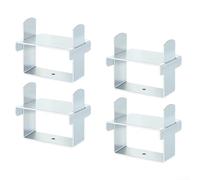 Leaf Spring Clamp Kit with Stainless Steel Locking Clips for Leaf Springs up to 2 5in Wide, Enhancing Control and Stability on Heavy Load Vehicles (silver)